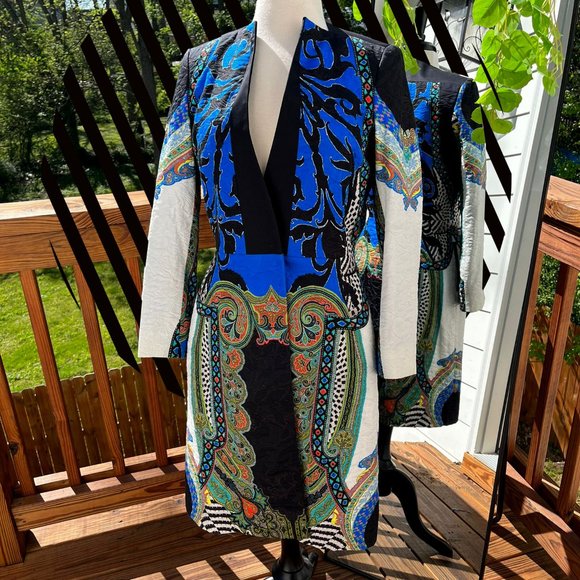 Etro Jackets & Blazers - Etro Milano Straight Coat Patchwork MADE IN ITALY